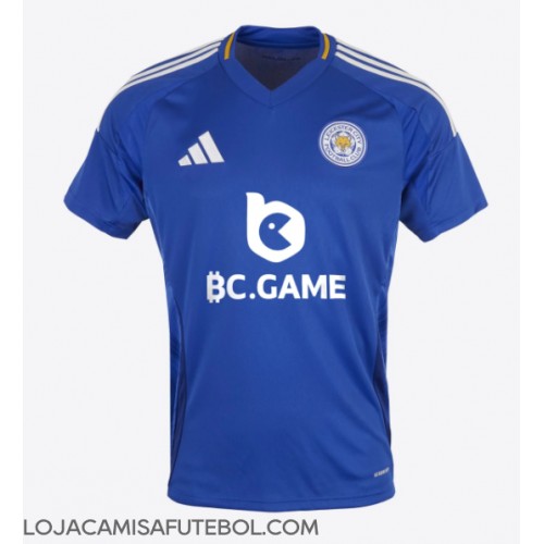 Camisa de Futebol Leicester City Equipamento Principal 2024-25 Manga Curta